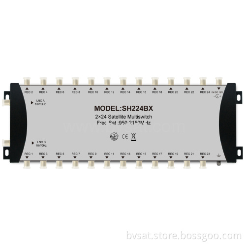 Professional Stand-alone 2x24 Series Satellite Tv Multiswitch